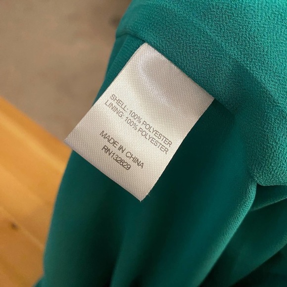 Tularosa Kelly Green Floral Ruffle Gingham Tiered Back Zip Lily Dress Women S - Picture 9 of 10